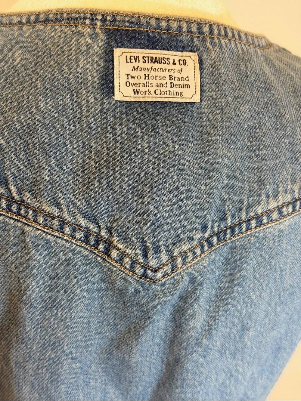 Levi's Blue Denim Button-Front Mini Dress - Picture 4 of 7